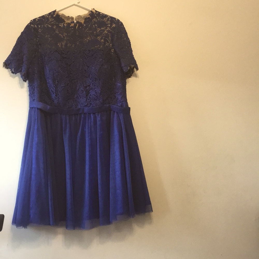 JJ’s house beautiful blue lace dress